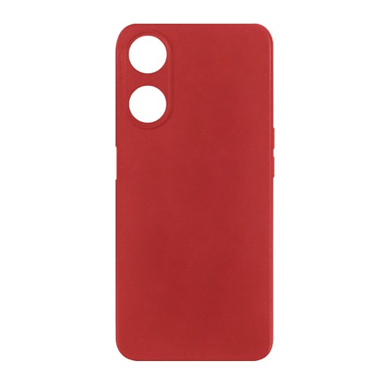 Silicone Case with Camera Shield for Oppo A78 4g Red